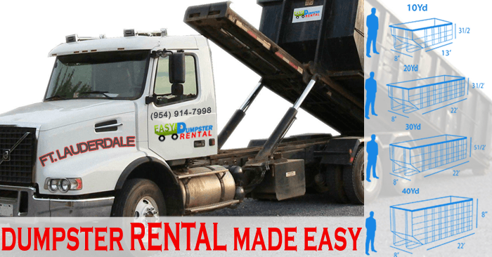 waste dumpster rentals Fort Lauderdale - Easy Dumpster Rental