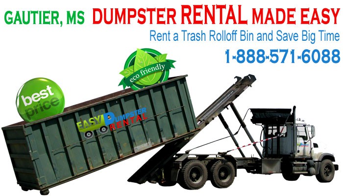 Rent a Trash Rolloff Bin and Save Big Time in Gautier Mississippi