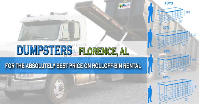 For The Absolutely Best Price On Rolloff-Bin Rental in Florence Alabama