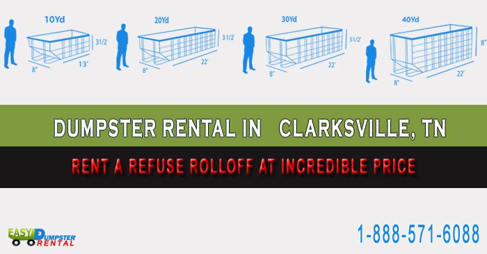 Rent a Refuse Rolloff at Incredible Price in Clarksville Tennessee