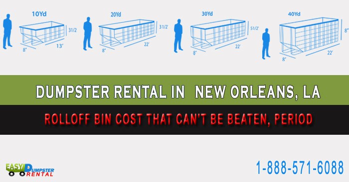 Rolloff Bin Cost That Can't Be Beaten, Period in New Orleans Louisiana