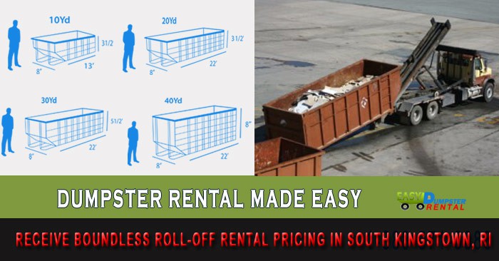 Receive Boundless Roll-Off Rental Pricing in South Kingstown, RI