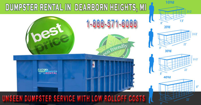 Unseen Dumpster Service With Low Rolloff Costs in Dearborn Heights, MI