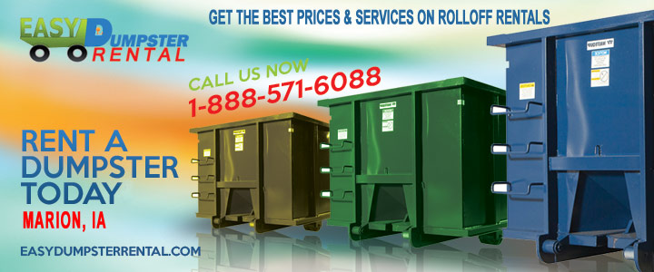 Get The Best Prices & Services On Rolloff Rentals in Marion, IA