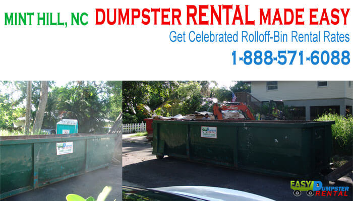 Get Celebrated Rolloff-Bin Rental Rates in Mint Hill, NC