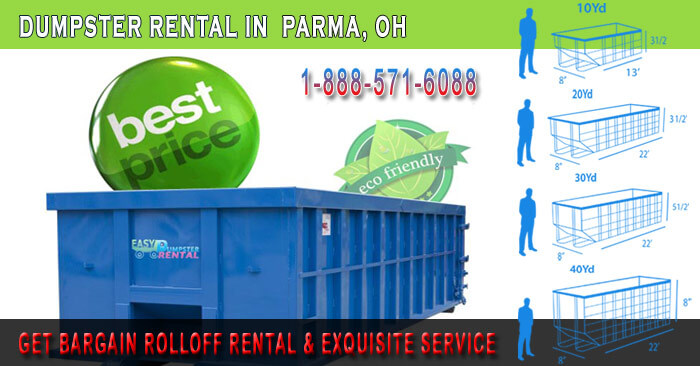 Get Bargain RollOff Rental & Exquisite Service in Parma, OH